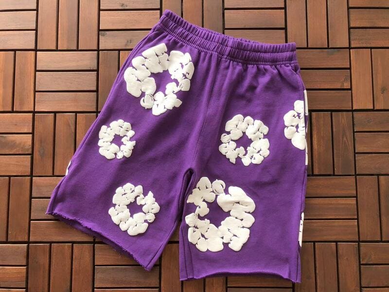 Shorts Denim Tears The Cotton Wreath Purple