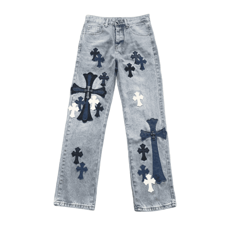 Calça Chrome Hearts Jeans Cross