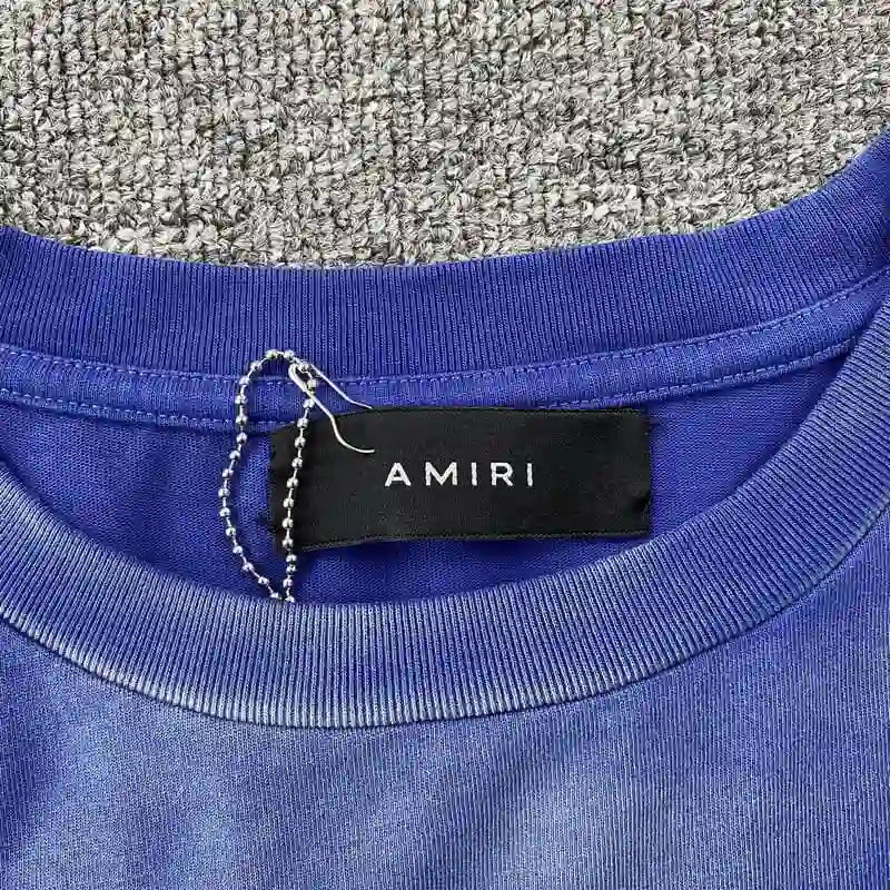 Pronta Entrega - Camiseta Amiri Vintage Collegiate Blue