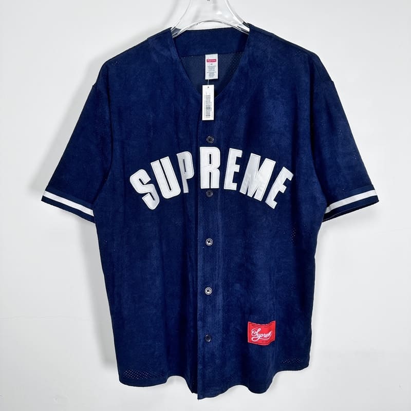 Camiseta Supreme Ultrasuede Mesh Baseball Azul