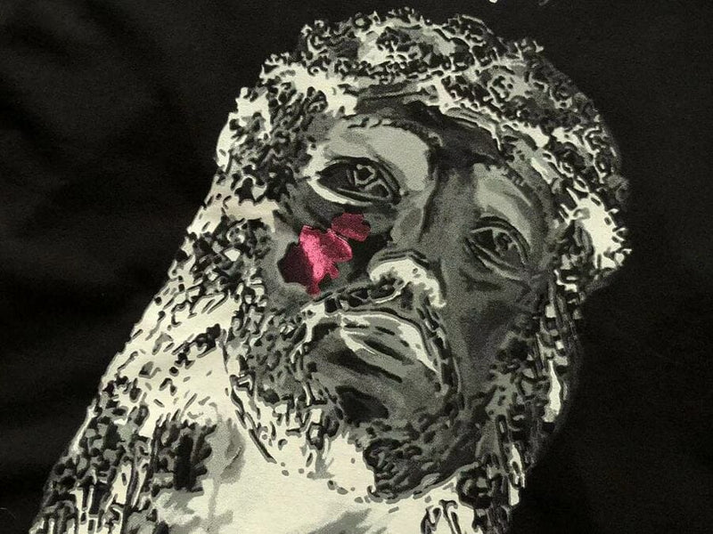 Camiseta Vlone Yams Day Jesus Piece Black