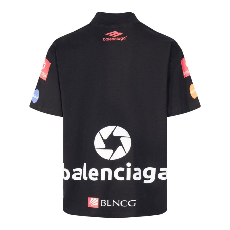 Camiseta Balenciaga Top League T-shirt Oversized Black