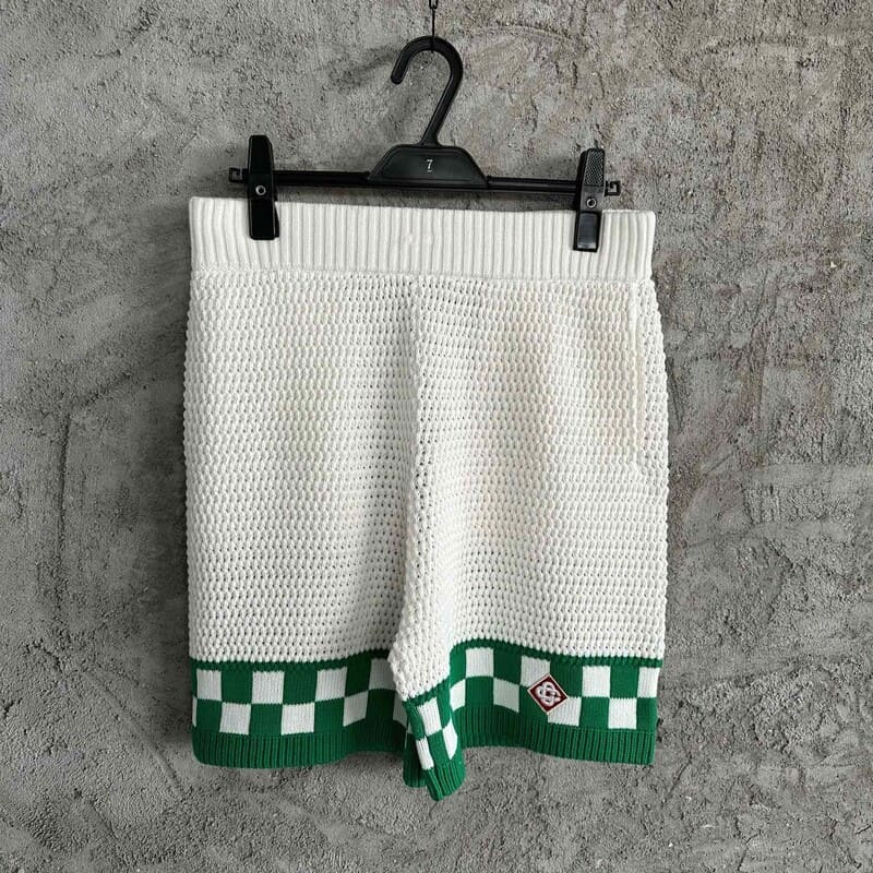 Conjunto Casablanca Crochê Branco/Verde