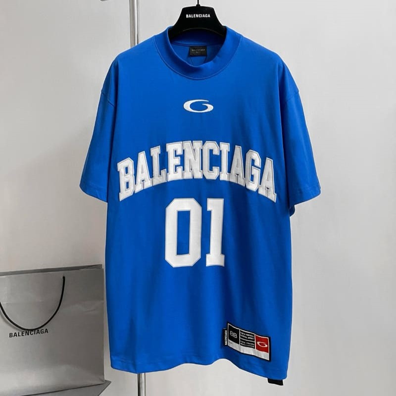 Camiseta Balenciaga Basketball Series Azul