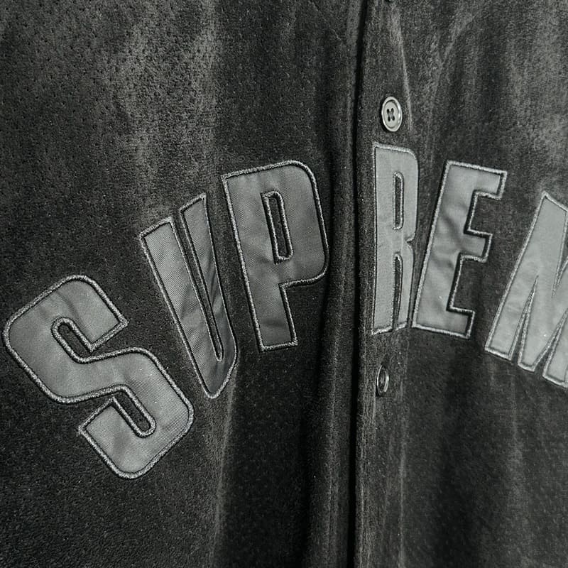 Pronta Entrega - Camiseta Supreme Ultrasuede Mesh Baseball Preto