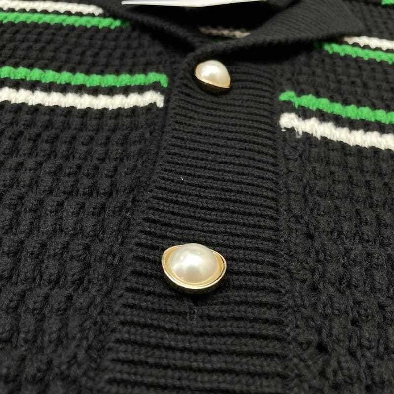 Conjunto Casablanca Crochê Preto e Verde