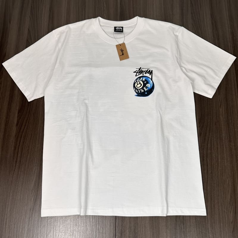 Camiseta Stussy x Born X Raised 8 Ball