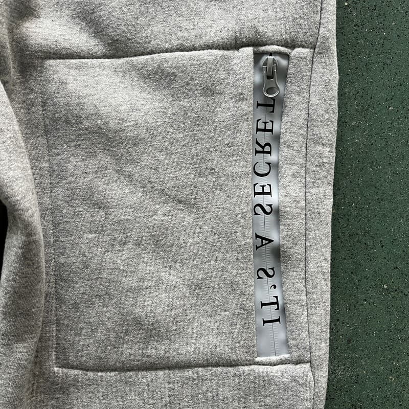 Conjunto Trapstar Chenille Decoded 2.0 Hoodie Grey/Ice Blue