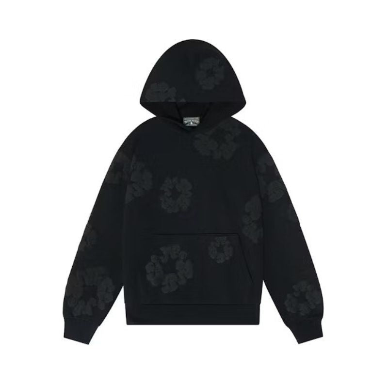 Moletom Denim Tears Cotton Wreath Black Monochrome