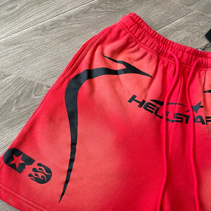 Hellstar Warm Up Shorts Red