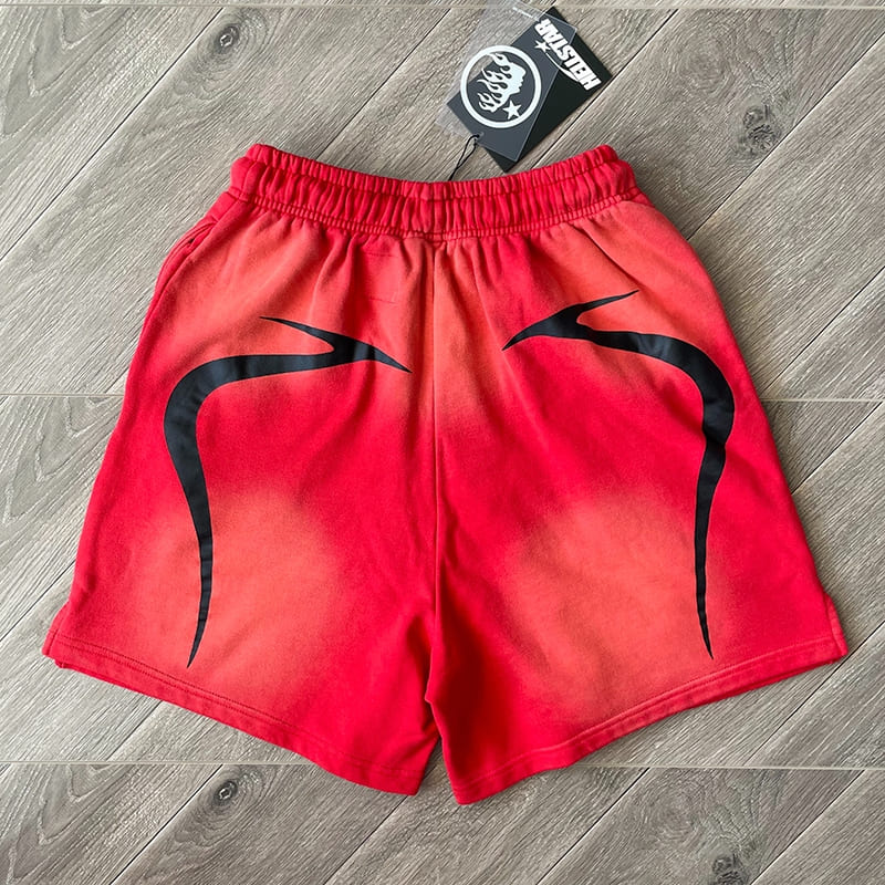 Hellstar Warm Up Shorts Red