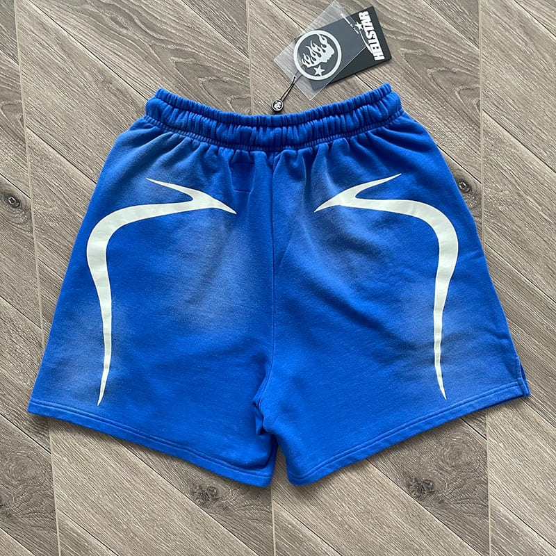 Hellstar Warm Up Shorts Blue