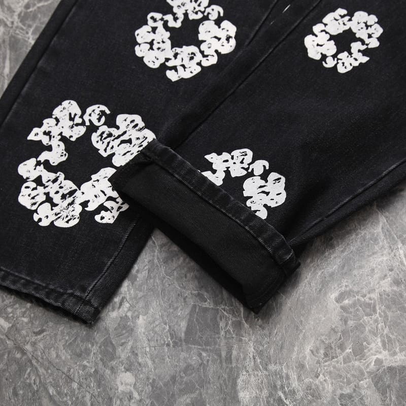 Calça Denim Tears x Levi's Cotton Wreath Jean Black