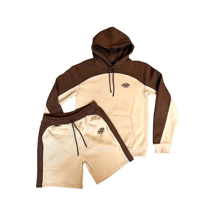 Conjunto Synaworld Pipe Hoodie & Shorts Bege