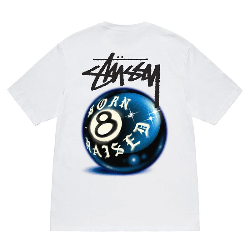 Camiseta Stussy x Born X Raised 8 Ball