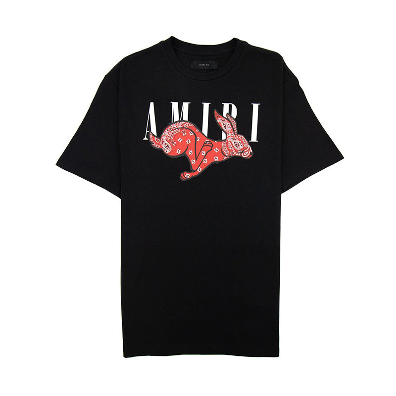 Camiseta Amiri Rabbit Logo Black