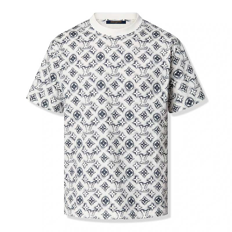 Camiseta Louis Vuitton Monogram White Deep Black