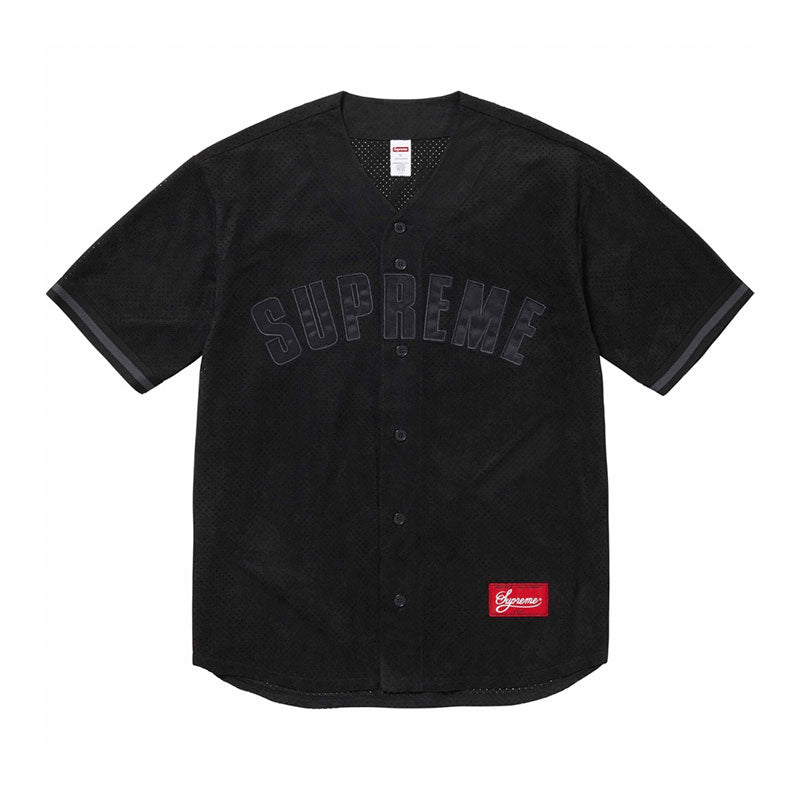 Pronta Entrega - Camiseta Supreme Ultrasuede Mesh Baseball Preto