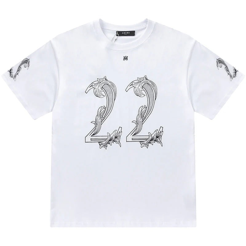 Camiseta Amiri 22 Logo-Print White