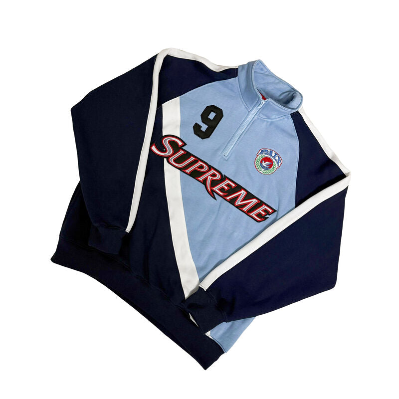 Conjunto Supreme Equipe Half Zip Azul