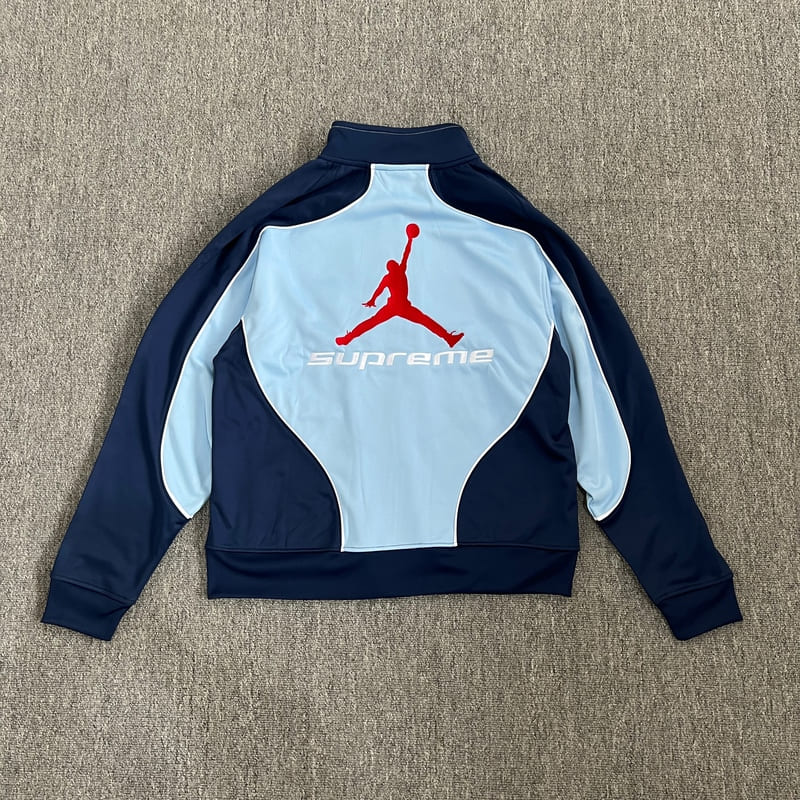 Conjunto Supreme x Jordan Tricot Track Blue