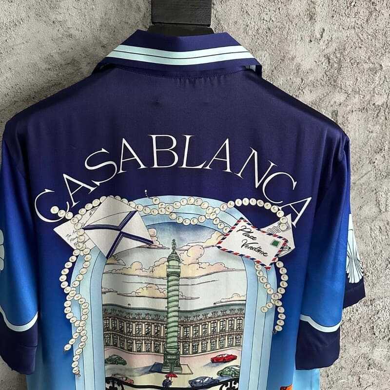 Conjunto Casablanca Seda Place Vendome Azul