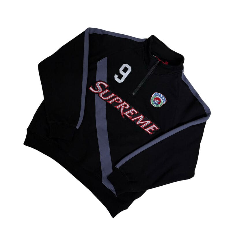 Jaqueta Supreme Equipe Half Zip Preta