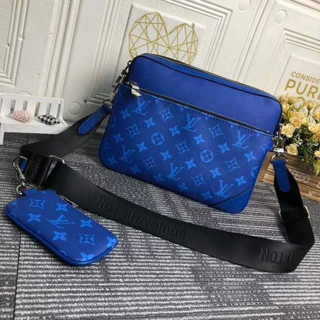 Louis Vuitton Bag Trio Messenger Cobalt Blue