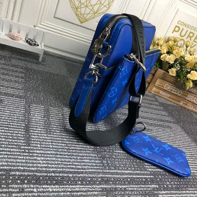 Louis Vuitton Bag Trio Messenger Cobalt Blue